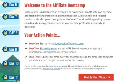 affiliate bootcamp day 1